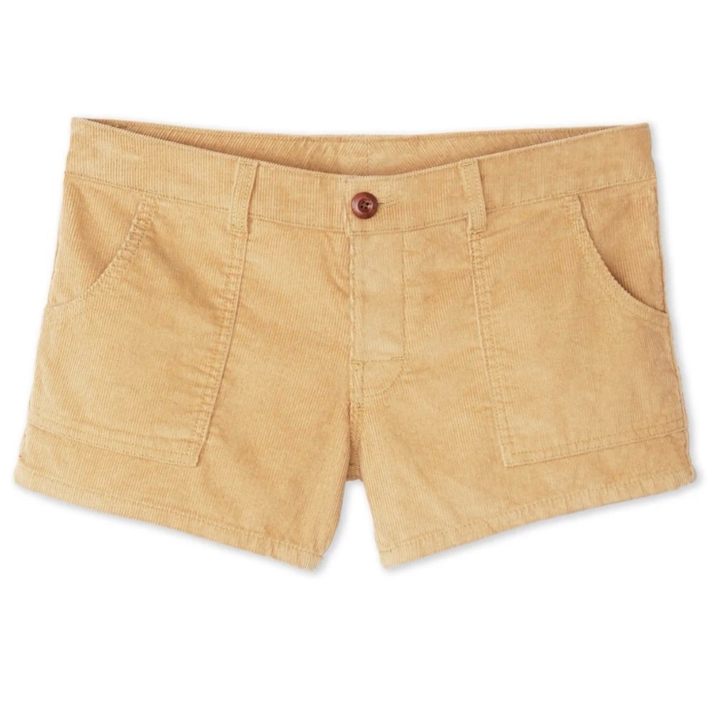 Birdwell Tan Corduroy Women's Cargo Shorts